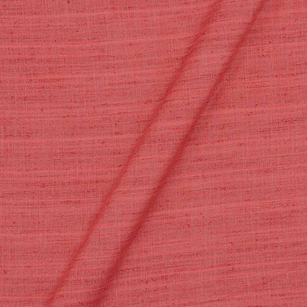 Artificial Matka Silk Carrot Colour Fabric freeshipping - SourceItRight