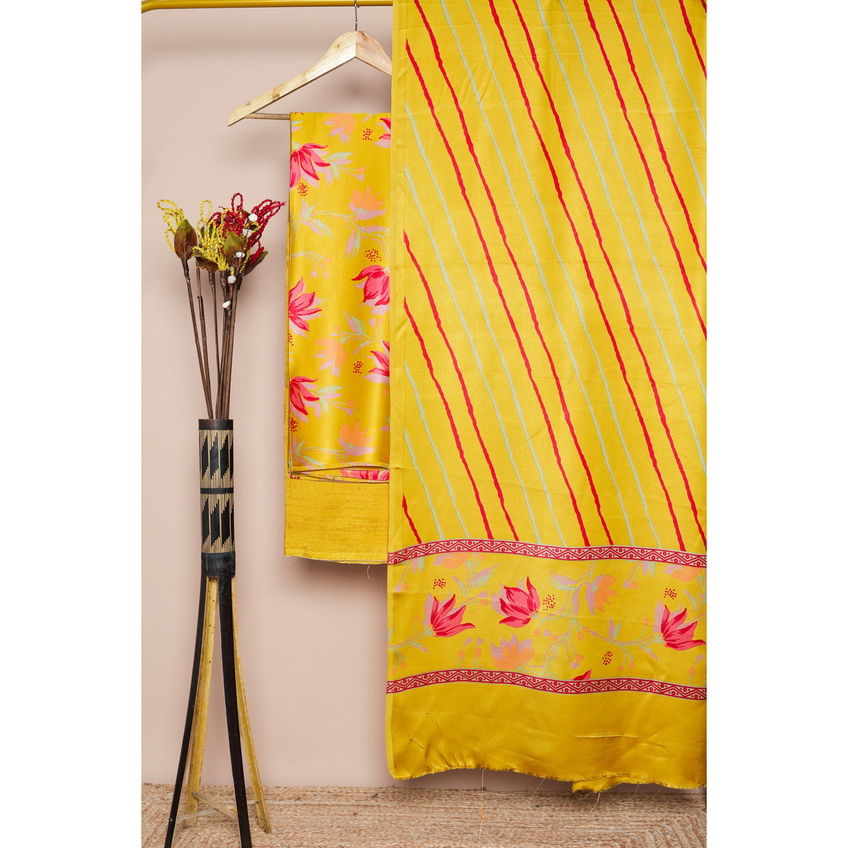 MODAL SILK PRINTED SUIT SET