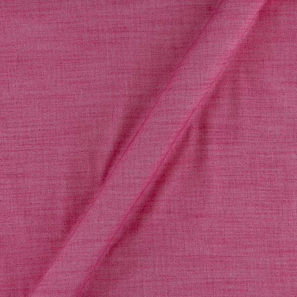 Candy Pink Colour Plain Dyed 42 Inches Width Slub Rayon Fabric