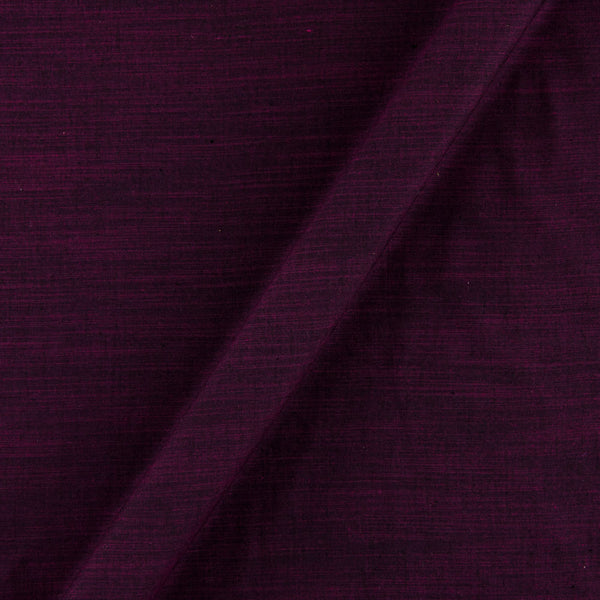 Buy Magenta X Black Cross Tone Plain Dyed Slub Rayon Fabric Online 4132AK