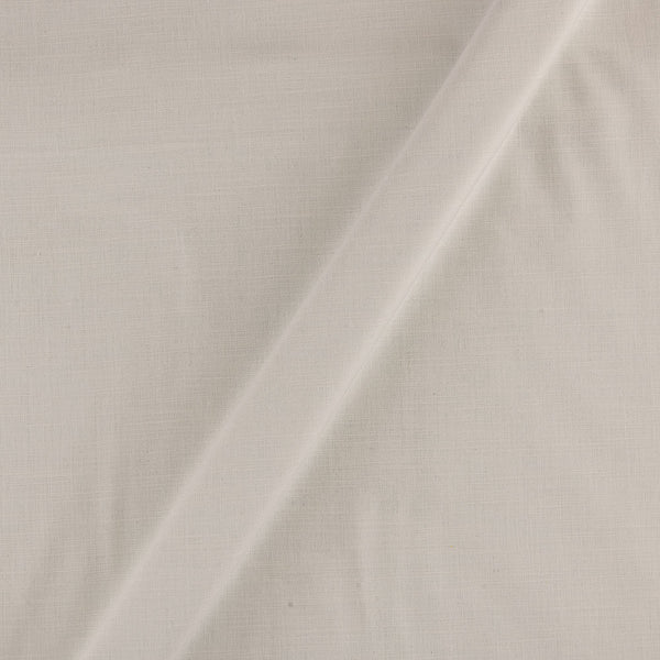 Buy Pearl White Colour Plain Dyed Slub Rayon Fabric Online 4132AL
