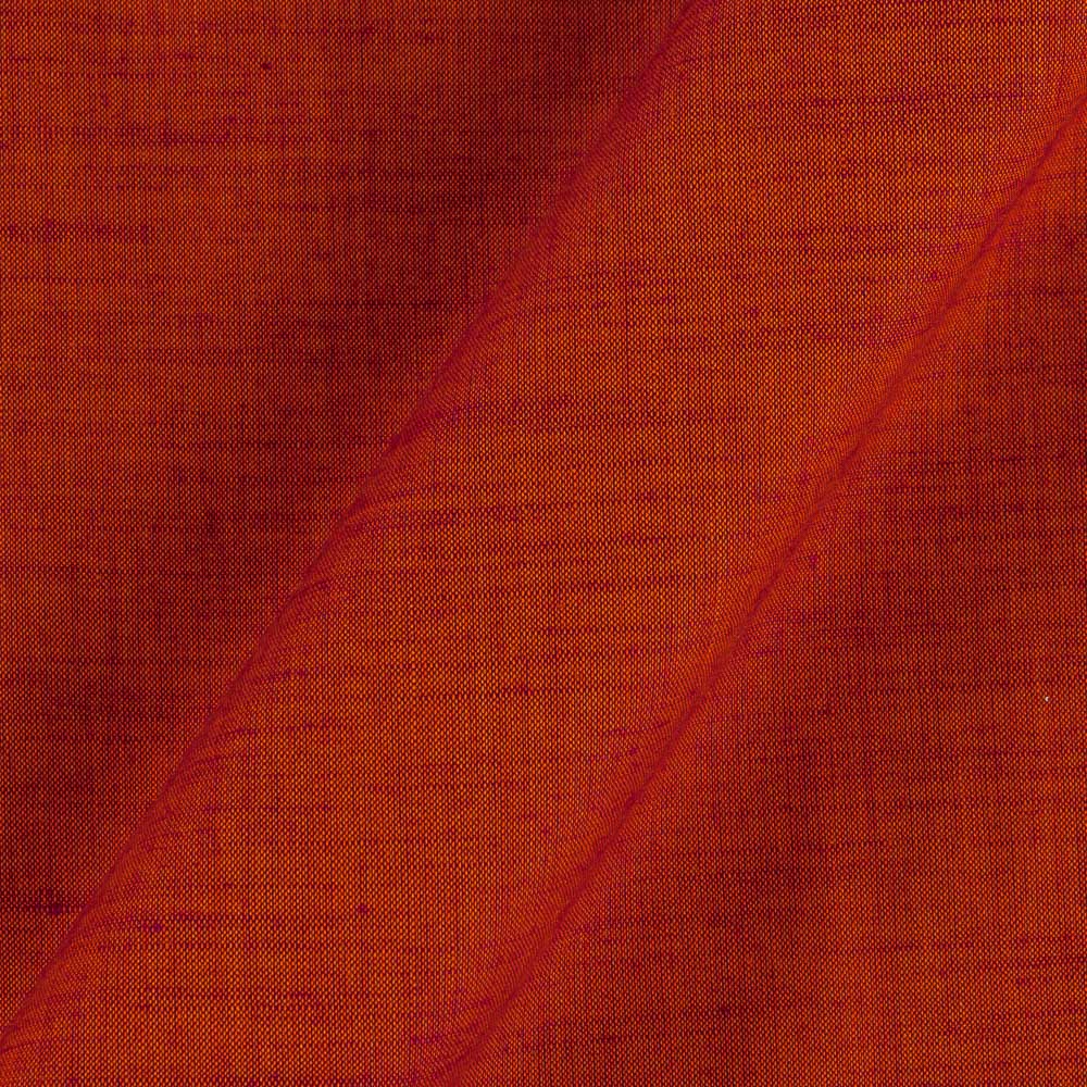 Buy Orange X Pink Cross Tone Plain Dyed Slub Rayon Fabric Online 4132AT