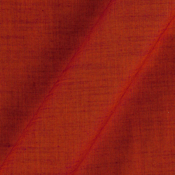 Buy Orange X Pink Cross Tone Plain Dyed Slub Rayon Fabric Online 4132AT