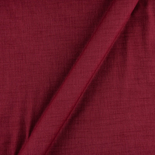 Buy Maroon Colour Plain Dyed Slub Rayon Fabric Online 4132AV