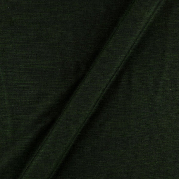 Buy Bottle Green X Black Cross Tone Plain Dyed Slub Rayon Fabric Online 4132BC