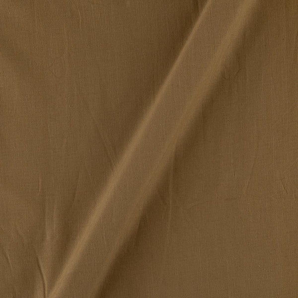 Beige Colour Ikat Type Two Ply Pochampally Plain Cotton Fabric Online 4168N