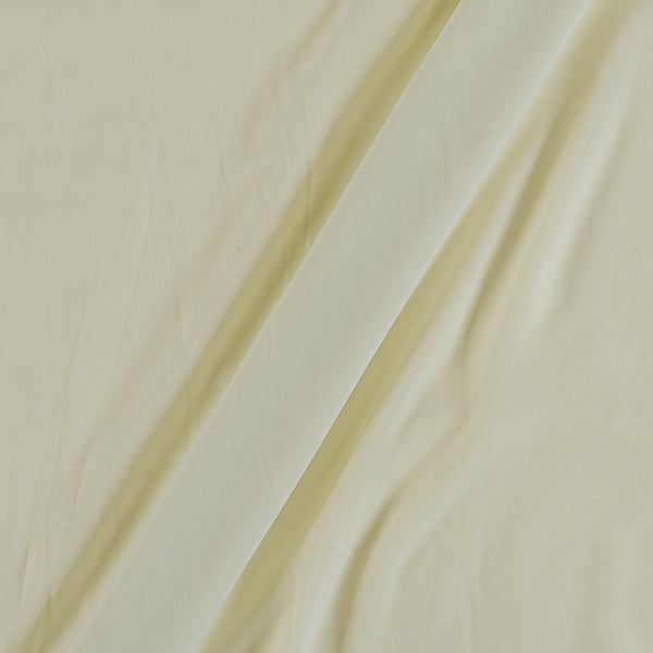 Flowy (Crepe Type) Heavy Quality Dyed Cream Yellow Colour Poly Fabric freeshipping - SourceItRight