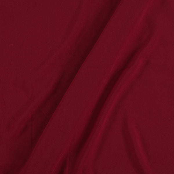 Flowy (Crepe Type) Heavy Quality Dyed Maroon Colour Poly Fabric freeshipping - SourceItRight