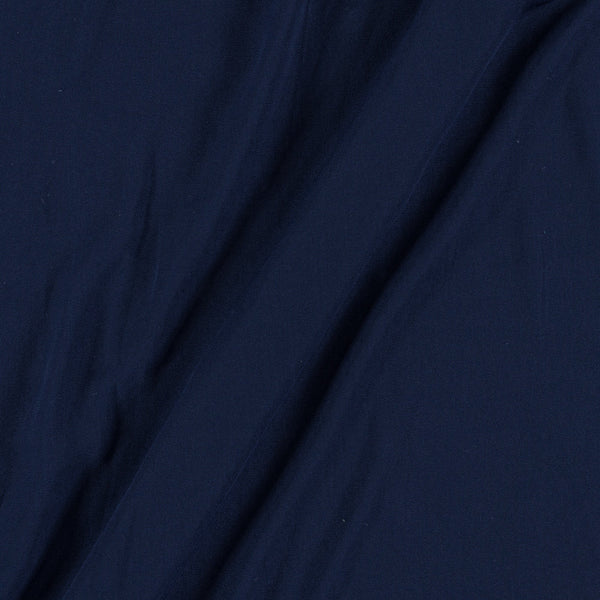 Flowy (Crepe Type) Heavy Quality Dyed Navy Blue Colour Poly 43 Inches Width Fabric freeshipping - SourceItRight