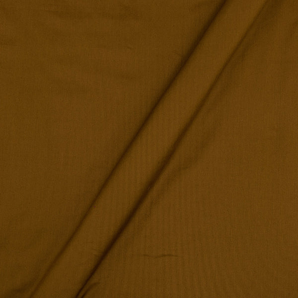 Cotton Satin Brown Colour Plain Dyed Fabric Online 4197CN