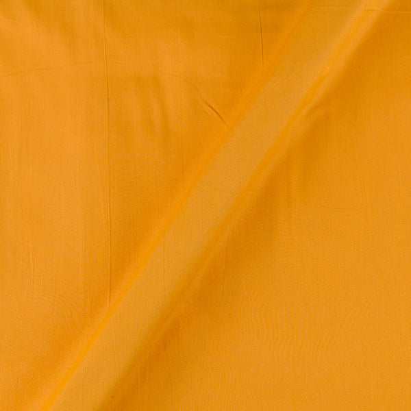 Cotton Satin Golden Orange Colour Plain Dyed Fabric Online 4197DA