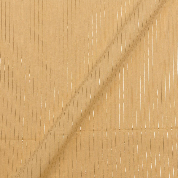 Cotton Cream Yellow Colour Lurex Type Fabric freeshipping - SourceItRight