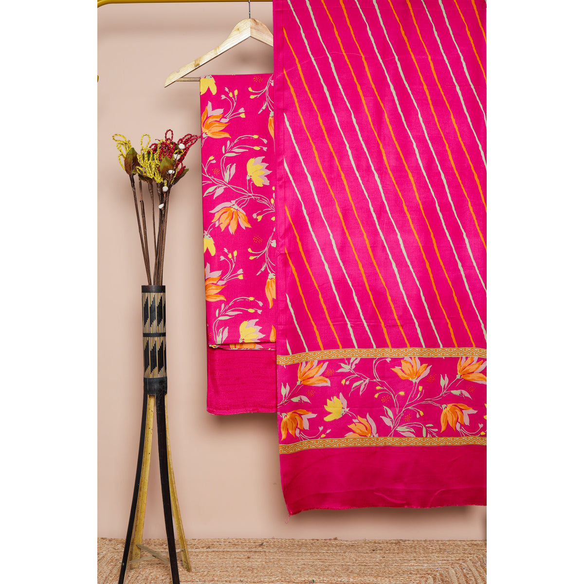 MODAL SILK PRINTED SUIT SET