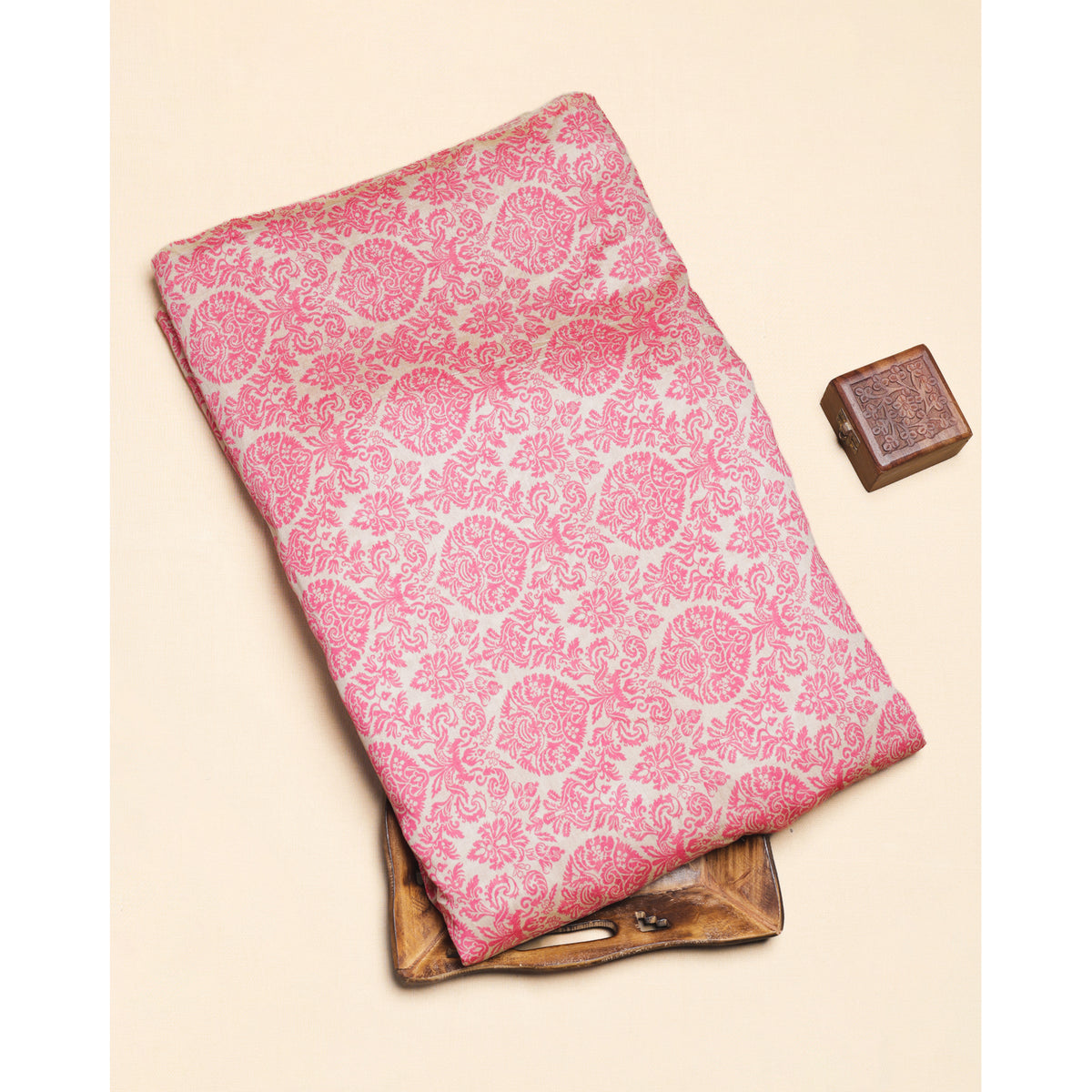 MOGRA CHANDERI PRINTED FABRIC
