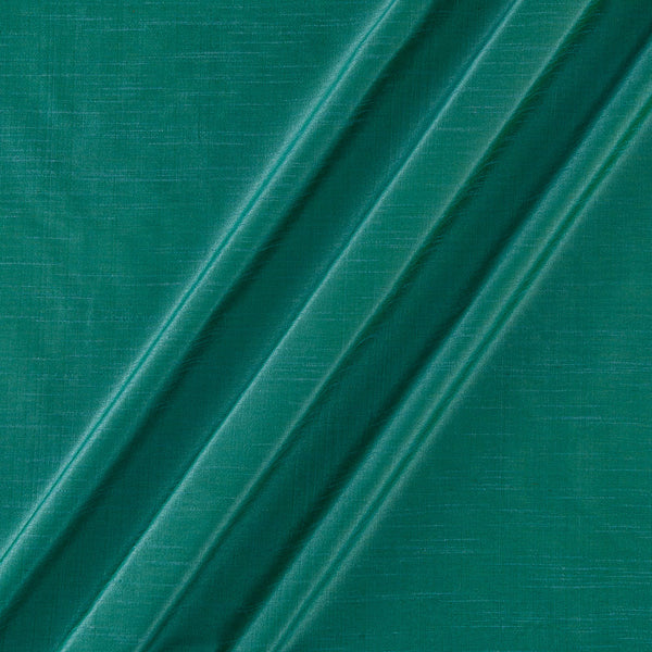 Banarasi Raw Silk [Artificial Dupion] Green X Aqua Cross Tone Dyed Fabric Online 4216BB