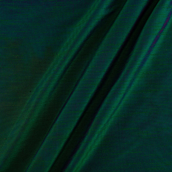 Banarasi Raw Silk [Artificial Dupion] Green X Purple Cross Tone Dyed Fabric 4216M