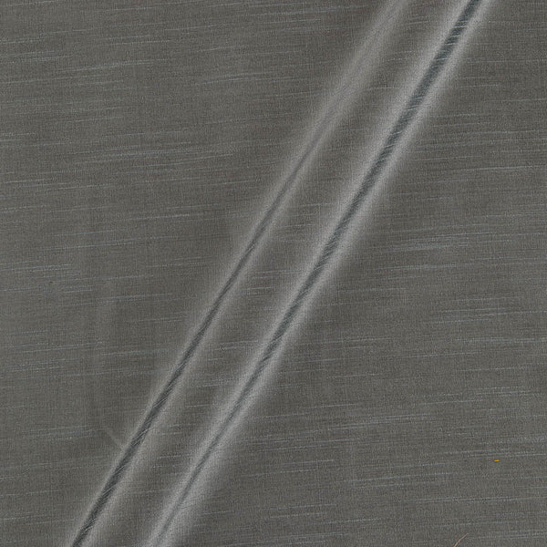 Banarasi Raw Silk [Artificial Dupion] Steel Grey Colour 43 Inches Width Dyed Fabric