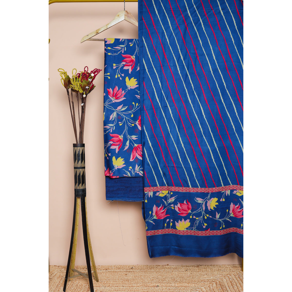 MODAL SILK PRINTED SUIT SET