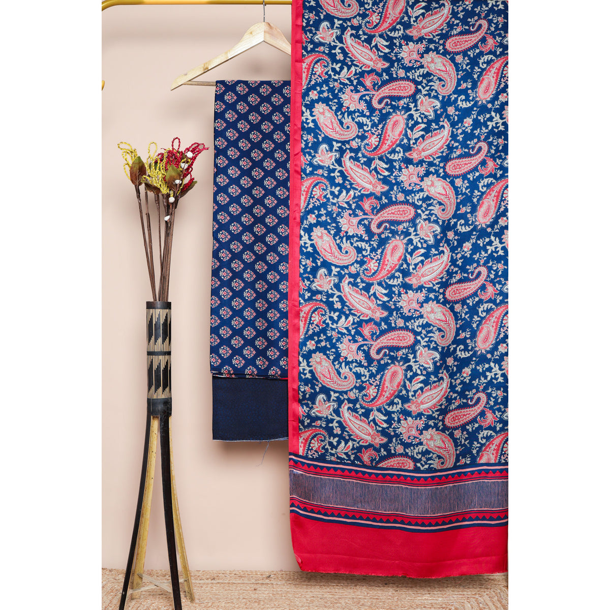MODAL SILK PRINTED SUIT SET