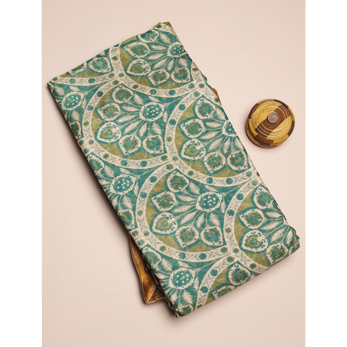 PURE BANARASI MUL CHANDERI PRINTED FABRIC