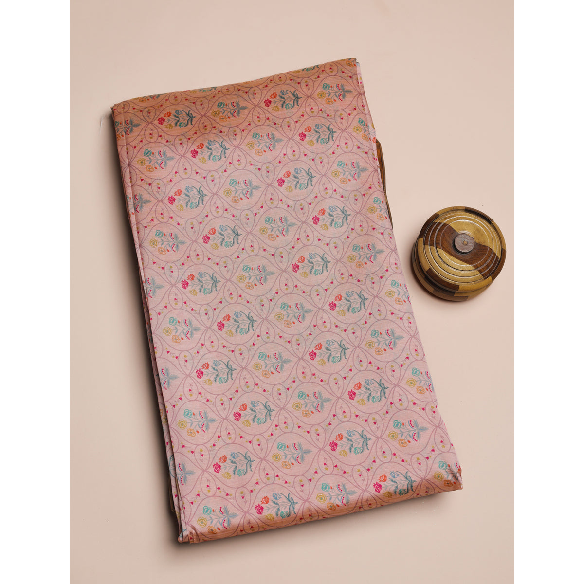 SEMI TUSSAR PRINTED FABRIC