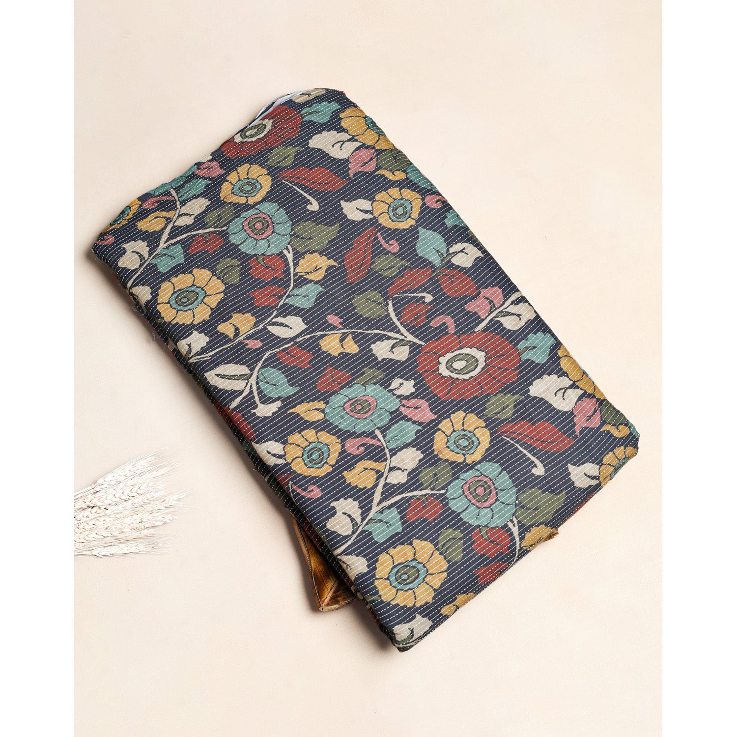 PURE COTTON KANTHA PRINTED FABRIC