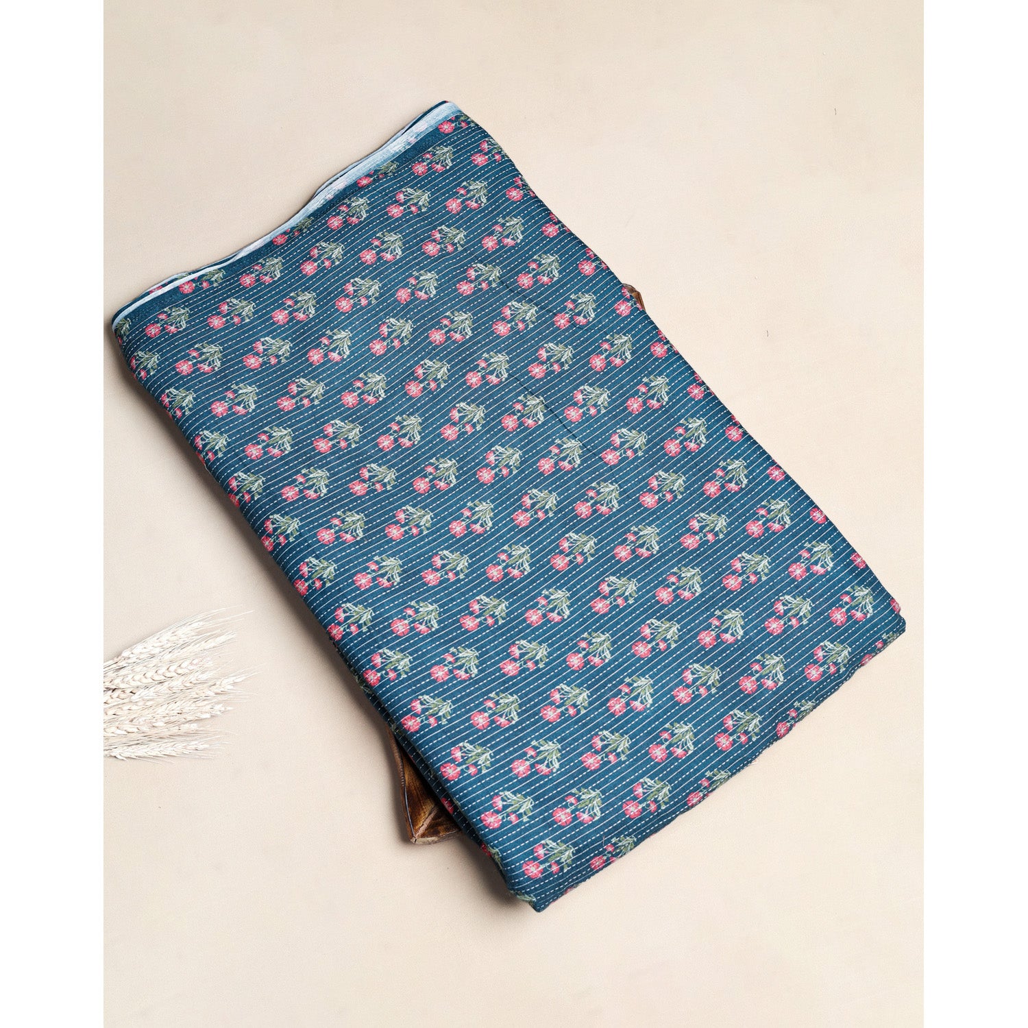 PURE COTTON KANTHA PRINTED FABRIC