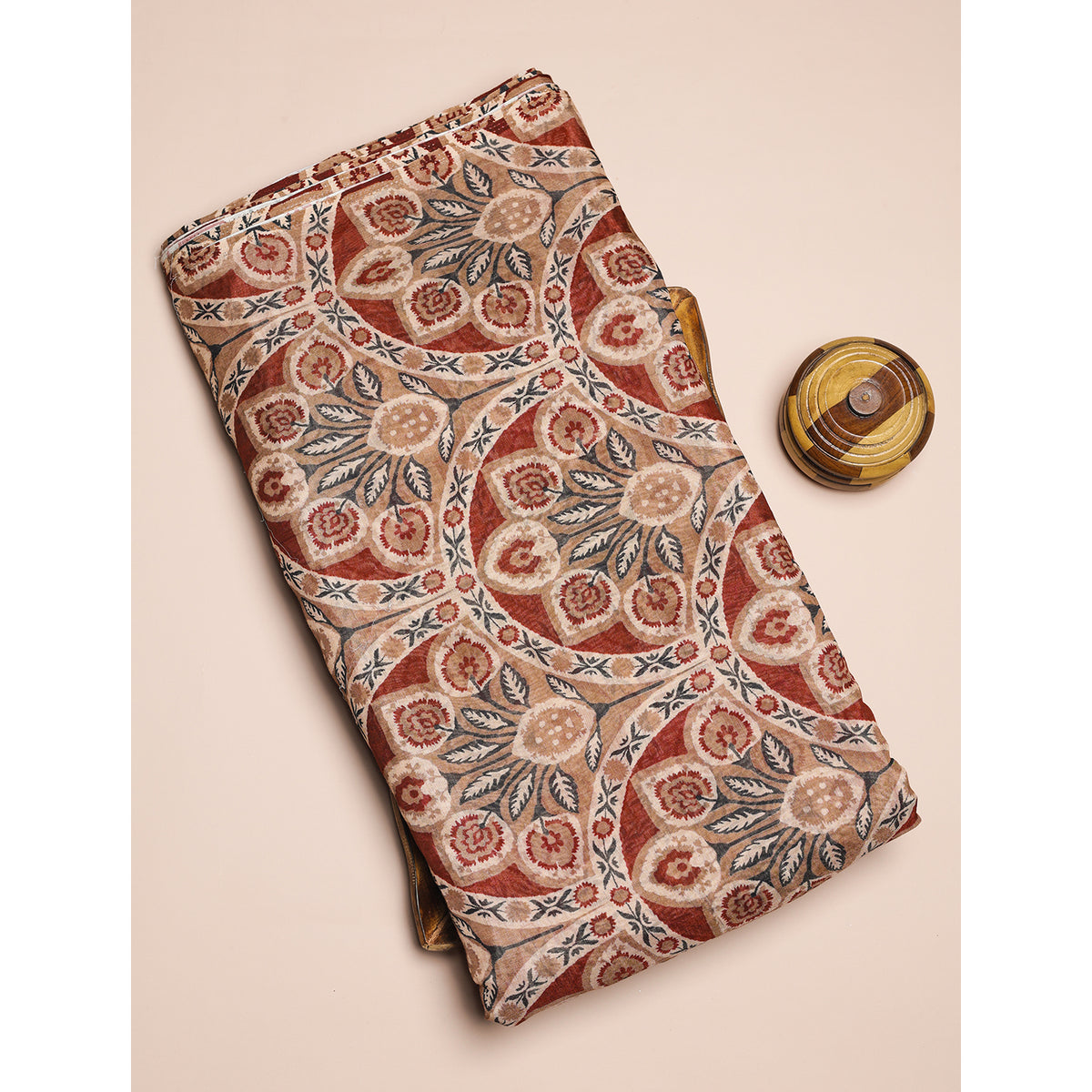 PURE BANARASI MUL CHANDERI PRINTED FABRIC