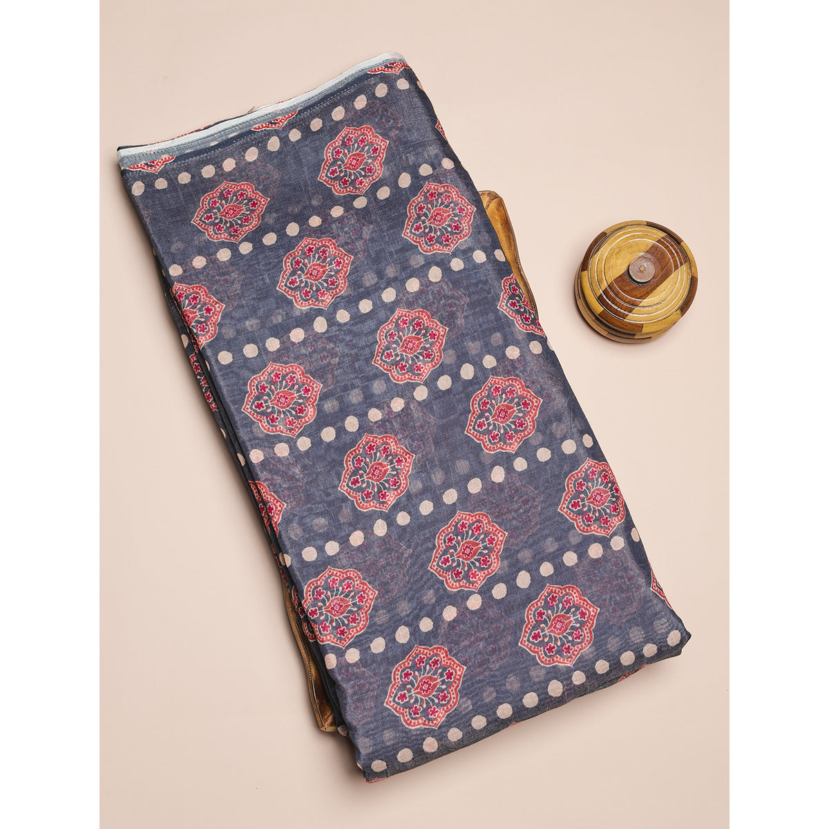 PURE BANARASI MUL CHANDERI PRINTED FABRIC