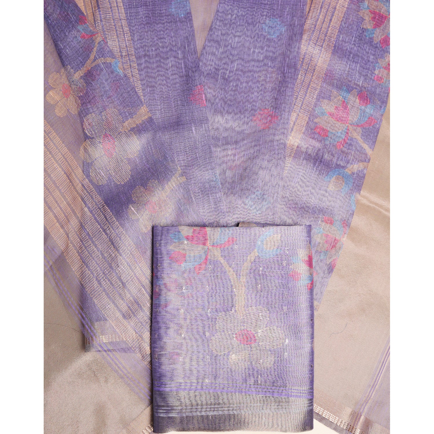 TEHZEEB - TISSUE SILK PRINTED 2 PIECE SET