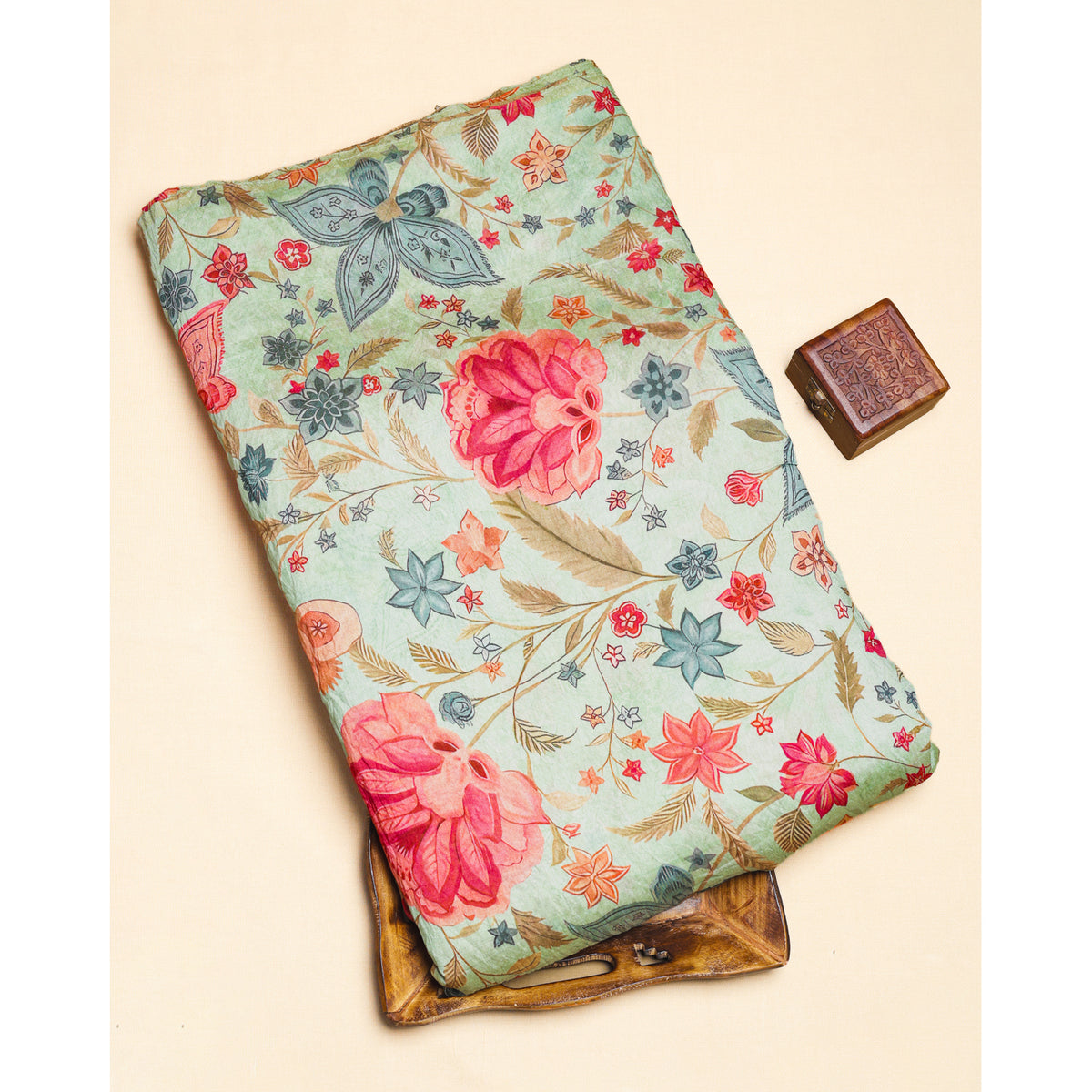 MOGRA CHANDERI PRINTED FABRIC