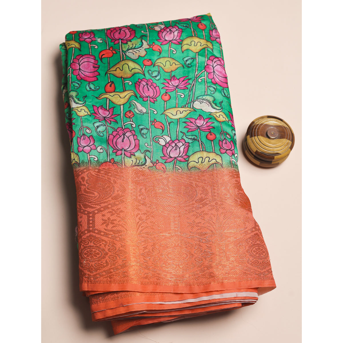 SEMI TUSSAR PRINTED FABRIC