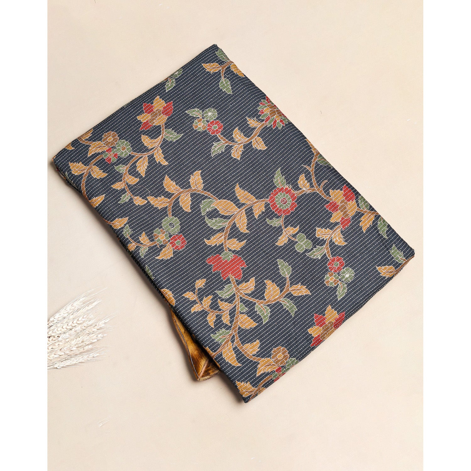 PURE COTTON KANTHA PRINTED FABRIC