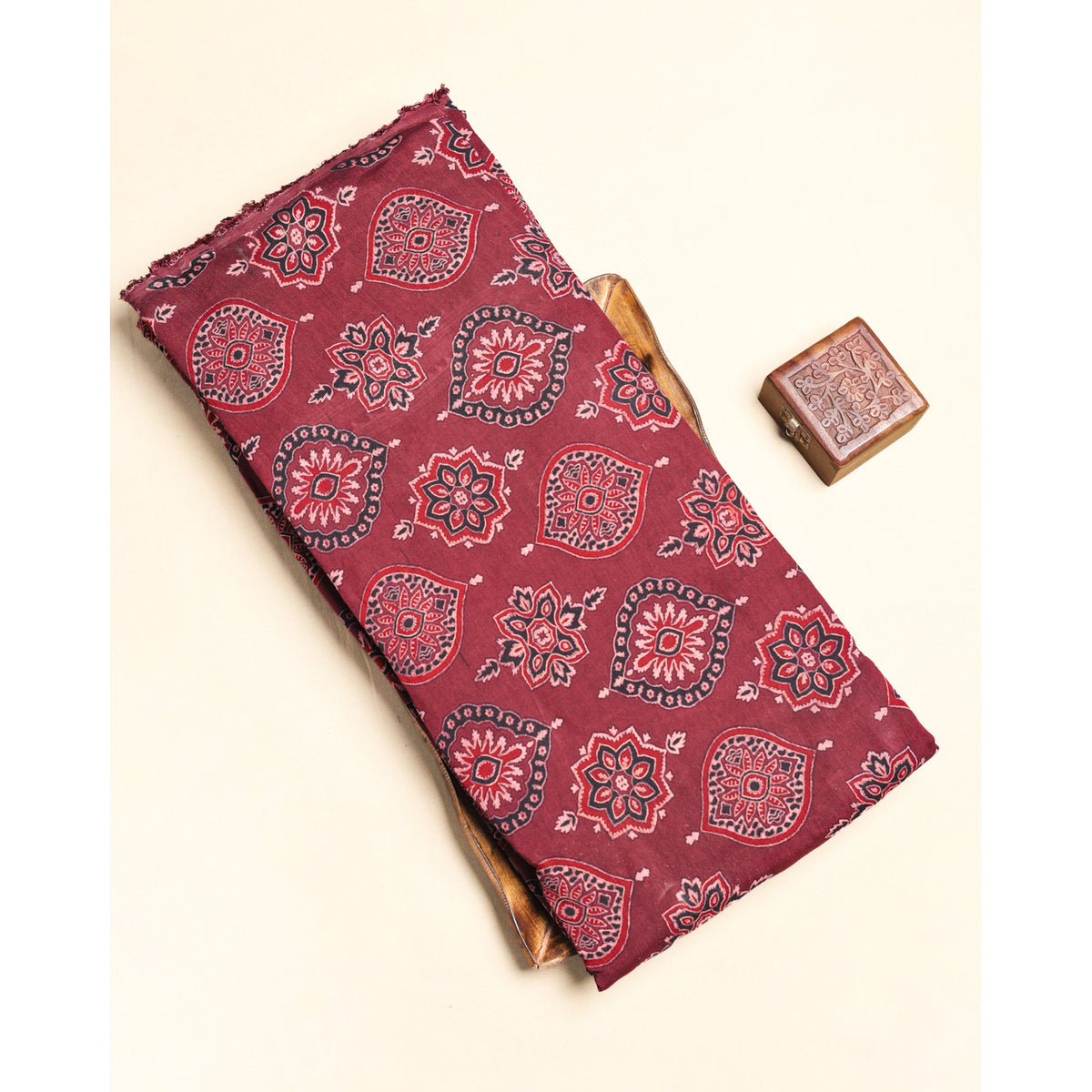 COTTON AJRAKH PRINTED FABRIC