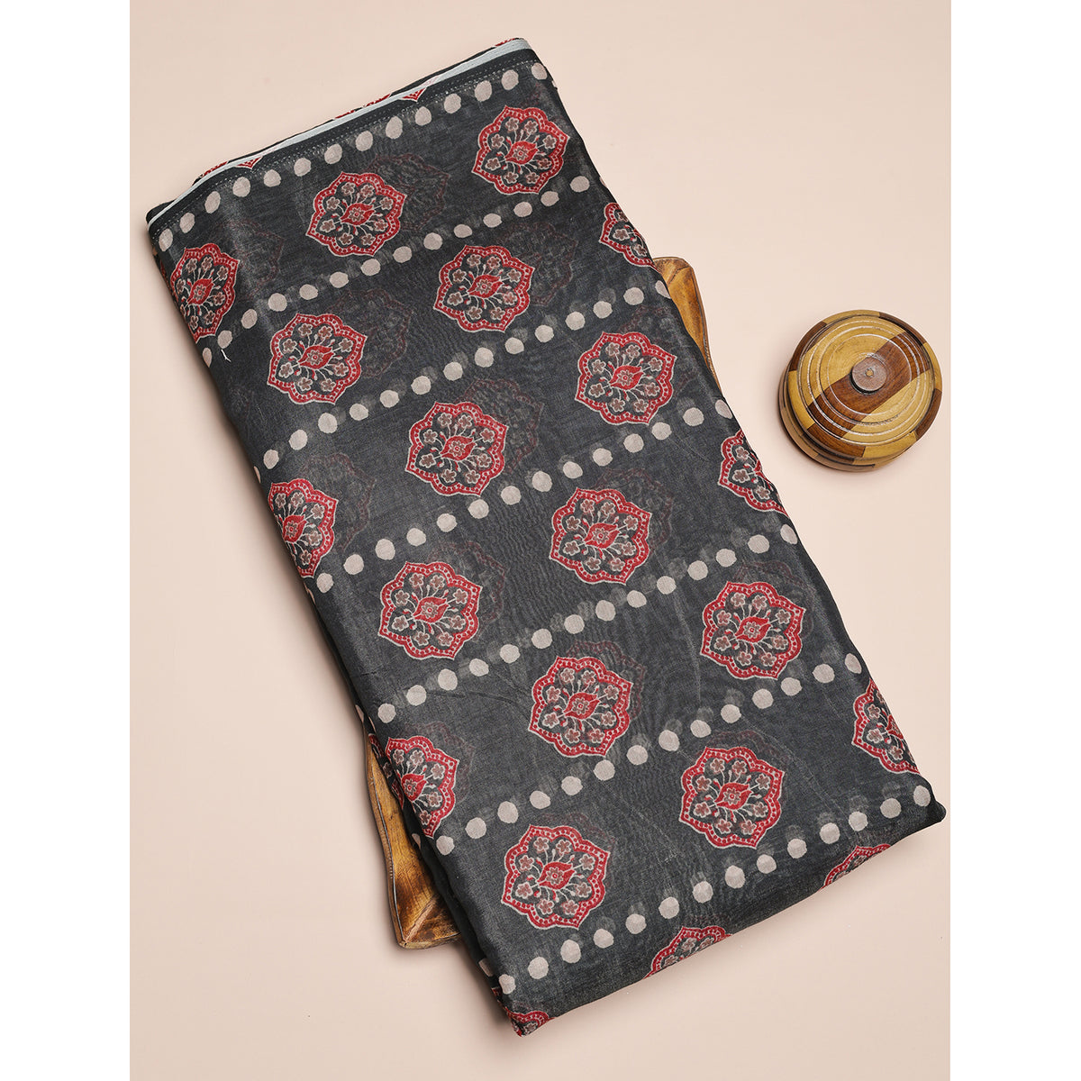 PURE BANARASI MUL CHANDERI PRINTED FABRIC