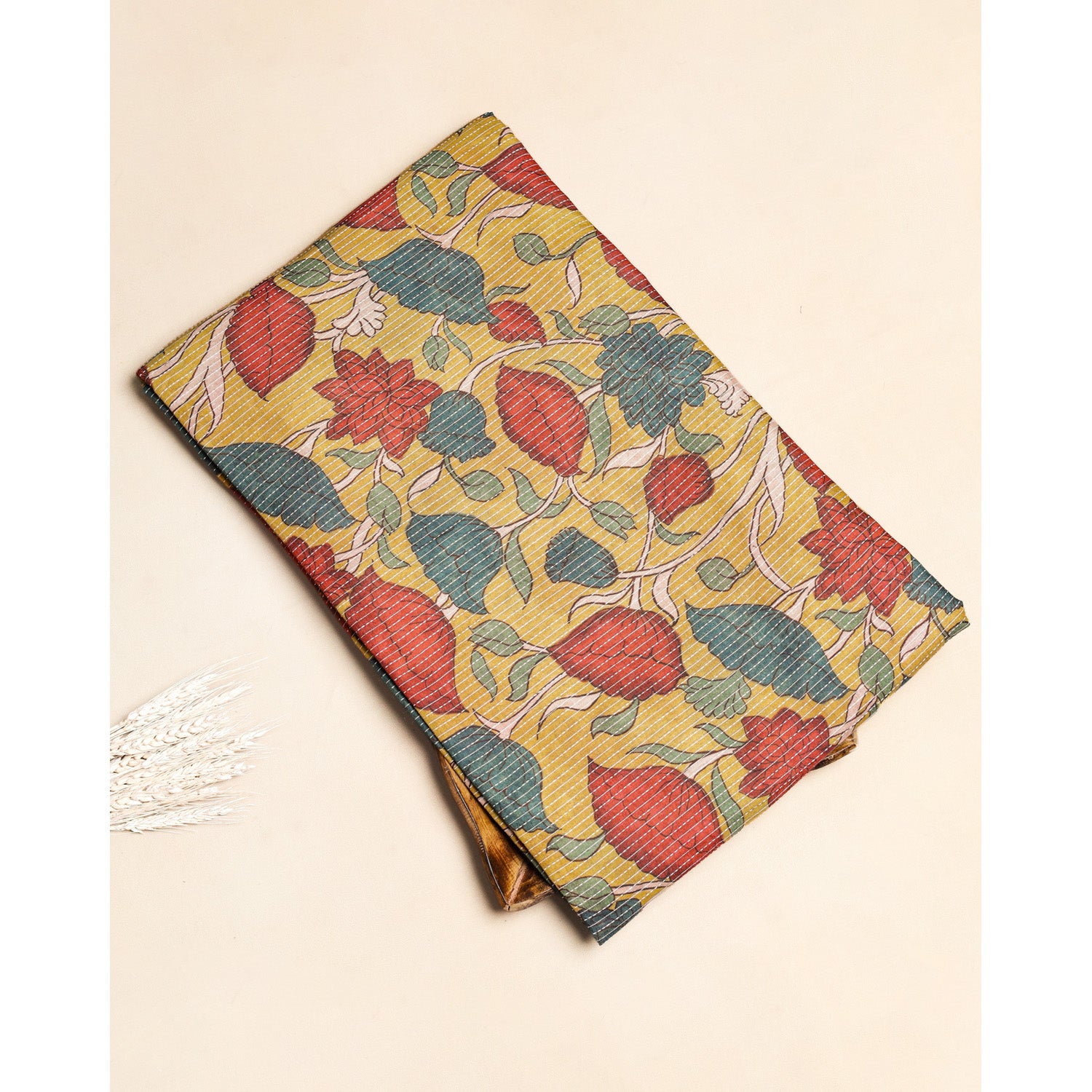 PURE COTTON KANTHA PRINTED FABRIC