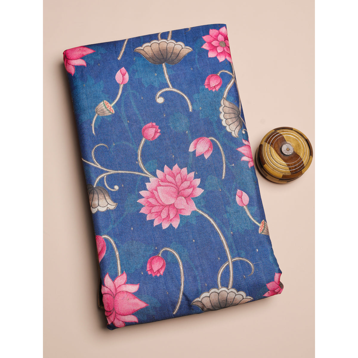 SEMI TUSSAR PRINTED FABRIC