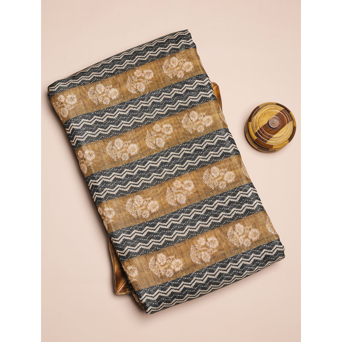 PURE BANARASI MUL CHANDERI PRINTED FABRIC