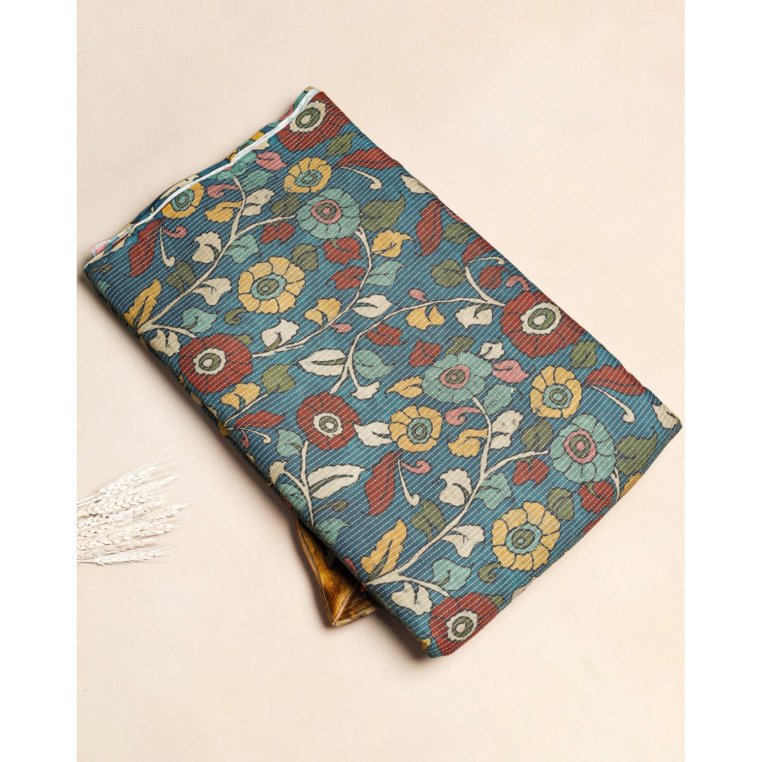 PURE COTTON KANTHA PRINTED FABRIC