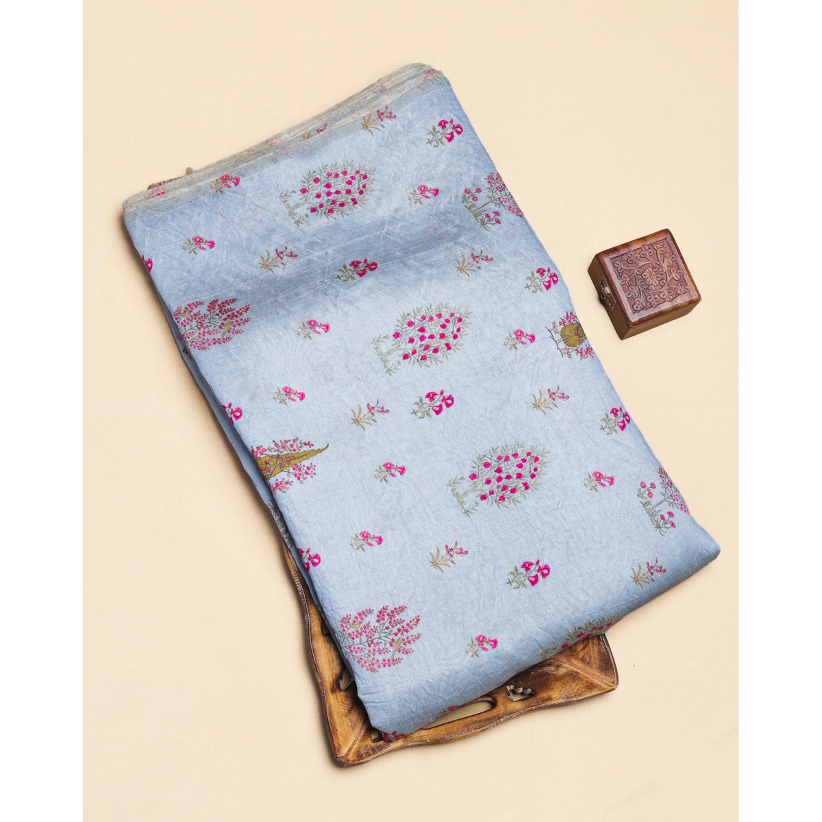 MOGRA CHANDERI PRINTED FABRIC
