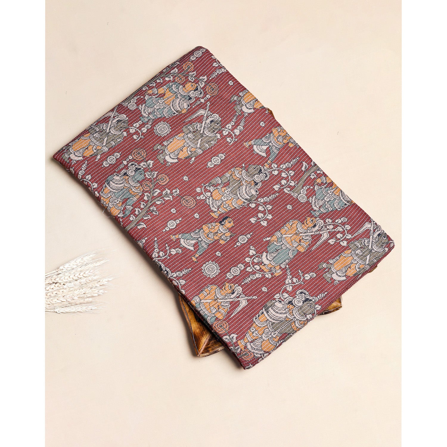 PURE COTTON KANTHA PRINTED FABRIC