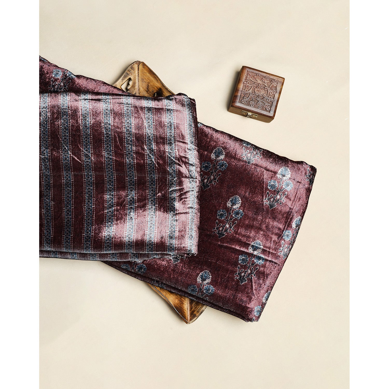 MEHFIL-E-RANG - VELVET DIGITAL PRINTED MIX & MATCH