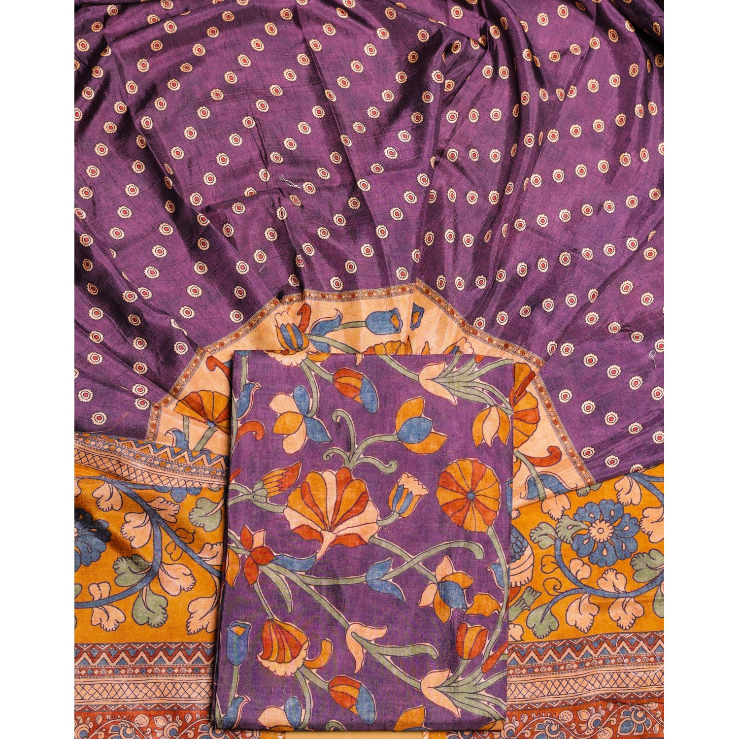DOLA SILK KALAMKARI 2 PIECE SET