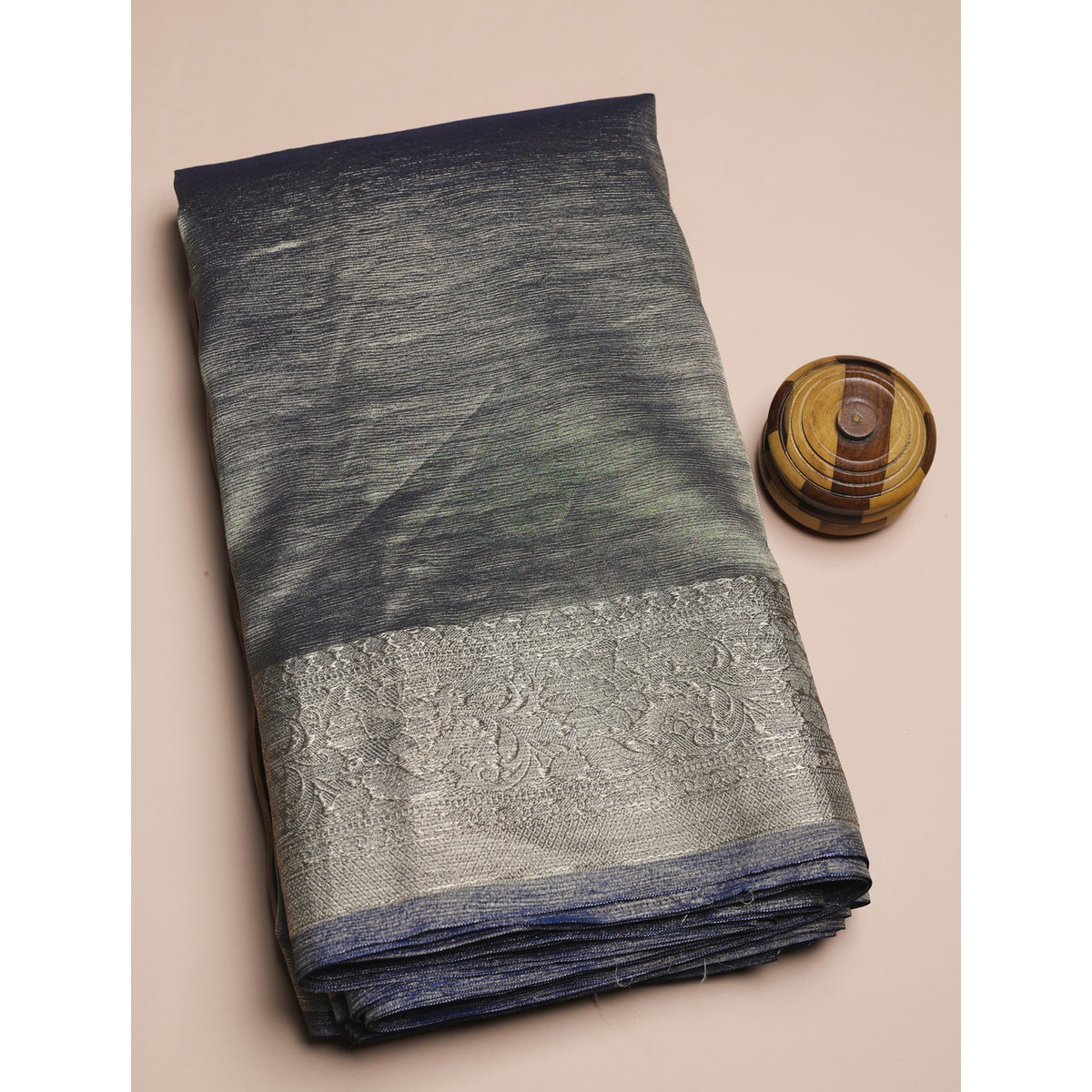 SEMI SILK BORDER FABRIC
