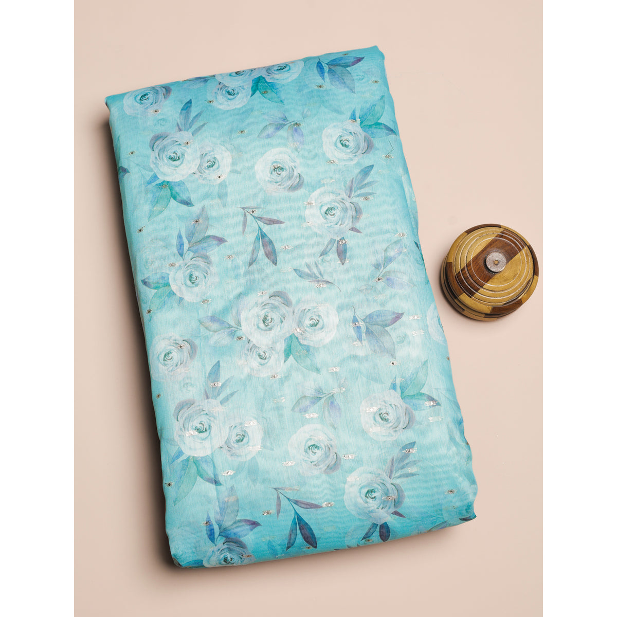 SEMI TUSSAR PRINTED FABRIC