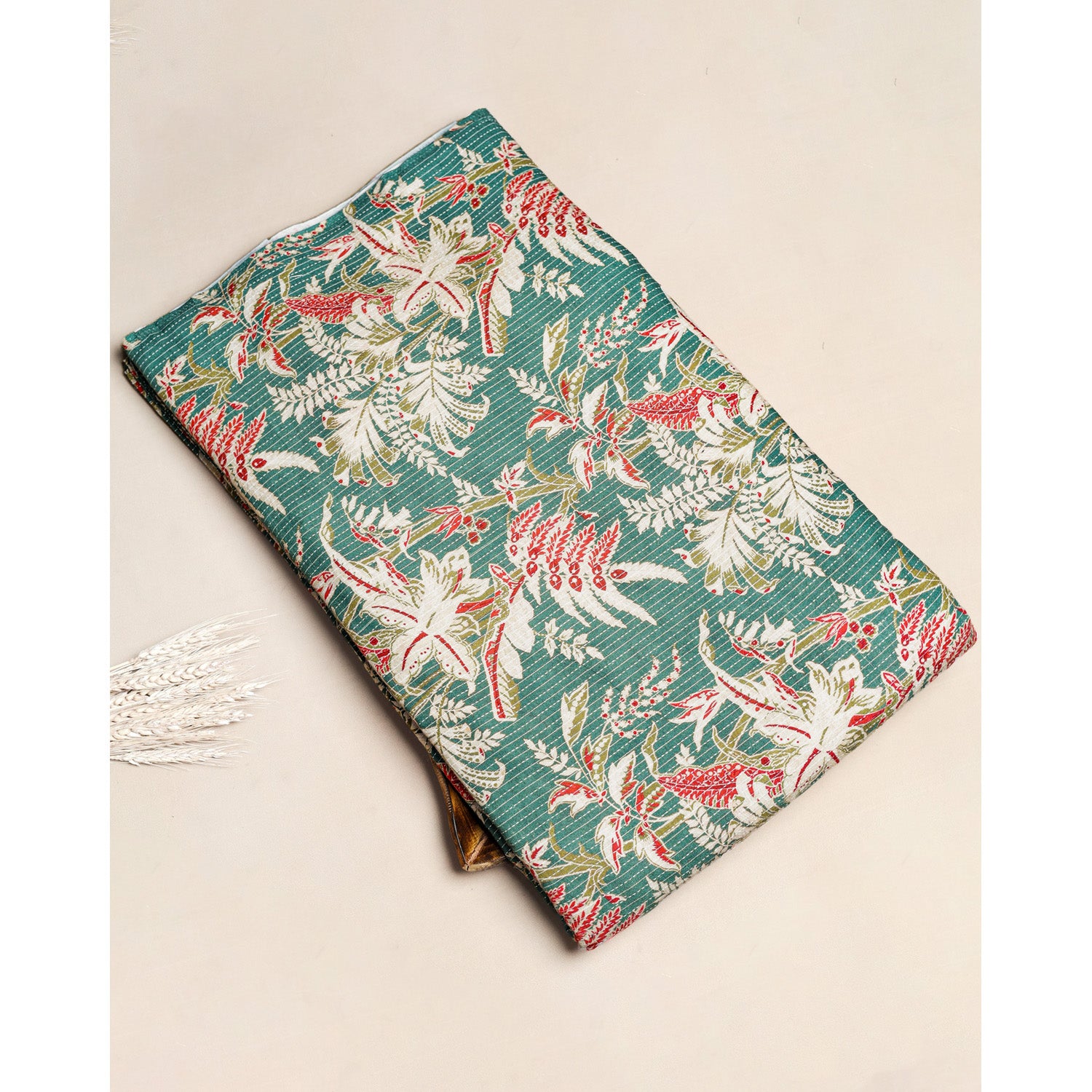 PURE COTTON KANTHA PRINTED FABRIC