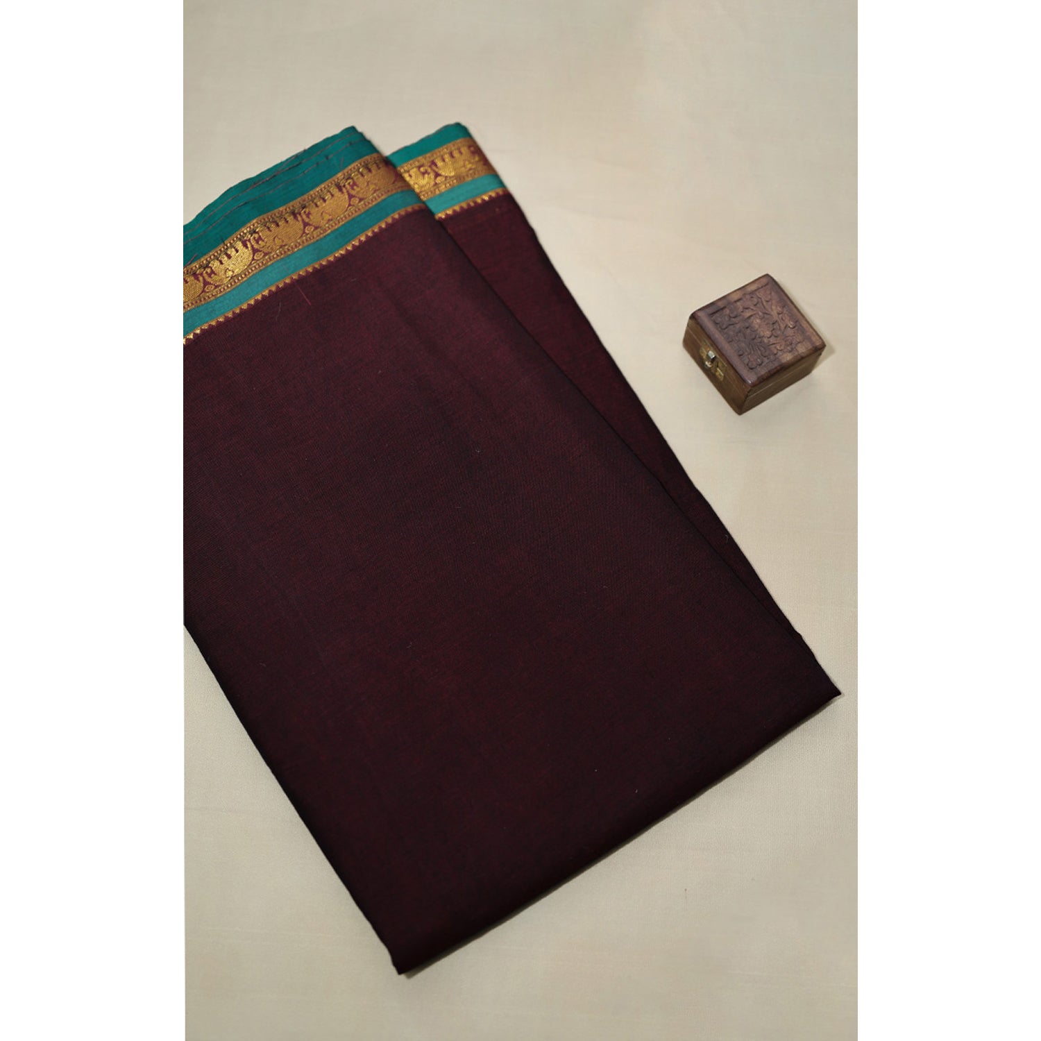 HANDLOOM COTTON NARAYANPET BORDER FABRIC