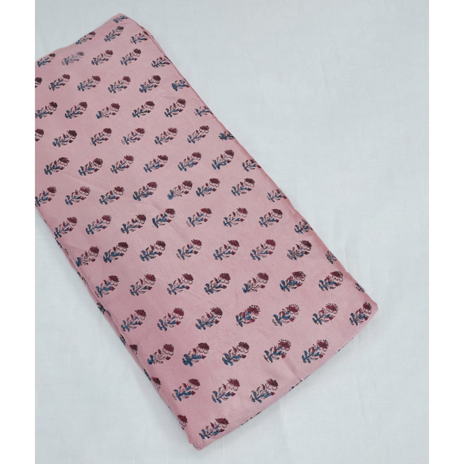 MASHRU SILK HANDBLOCK PRINTED FABRIC
