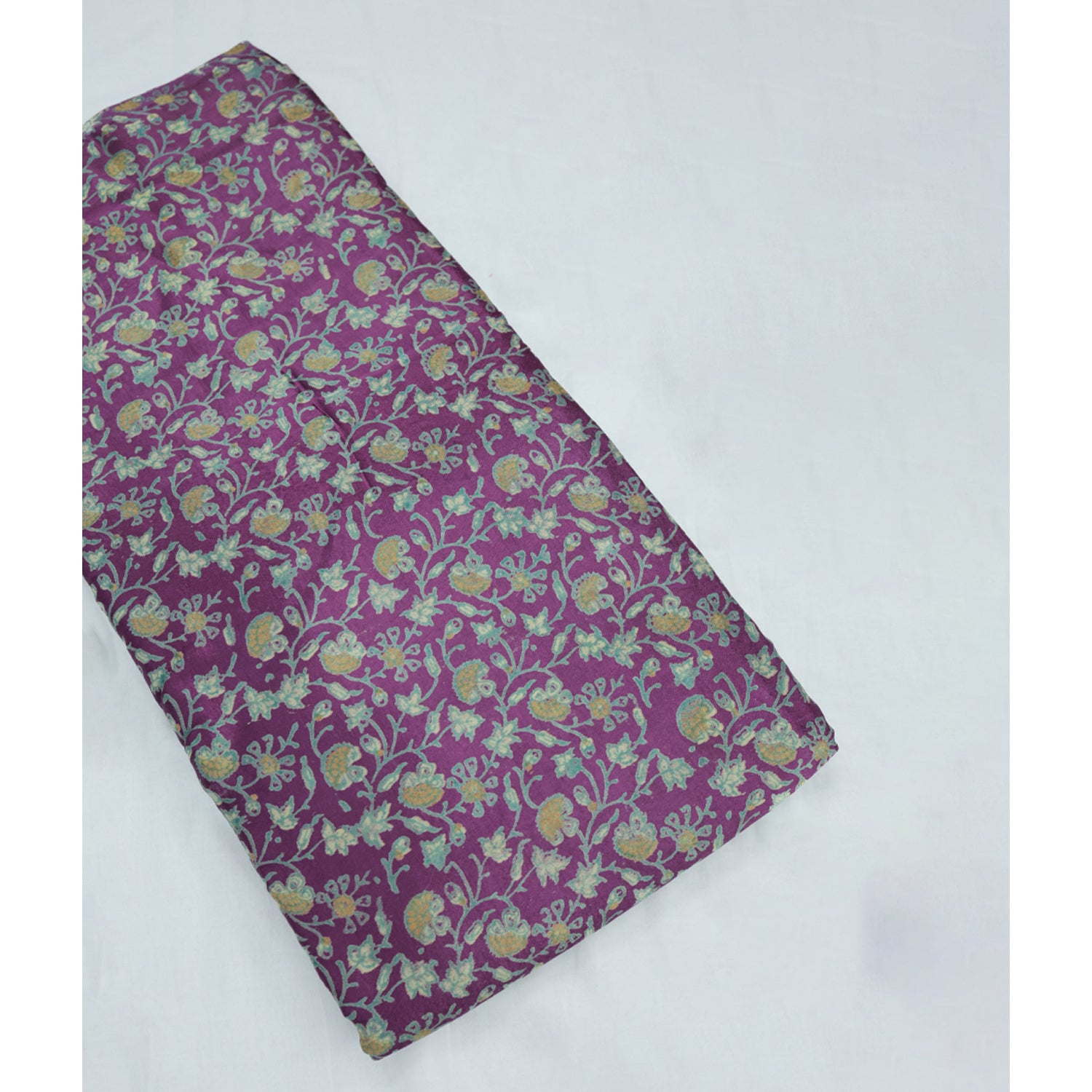MASHRU SILK HANDBLOCK PRINTED FABRIC