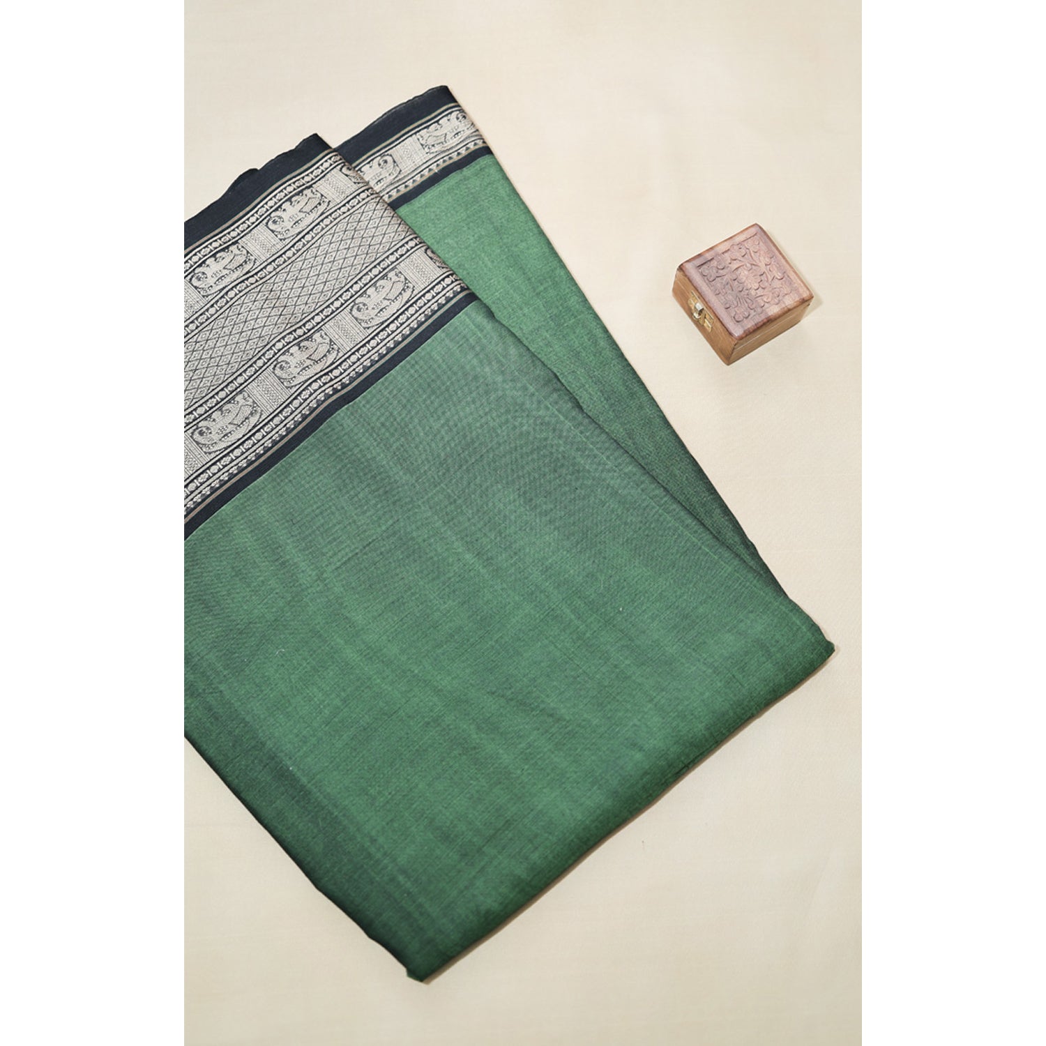 HANDLOOM COTTON NARAYANPET BORDER FABRIC